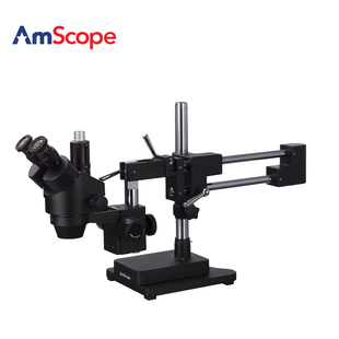 工业显微镜 45X三目体视共焦显微镜手机维修检测专业 AmScope