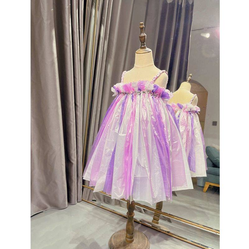 儿童亲子环保演出服装女童亲子时装秀塑料袋走秀衣服手工环保裙子,童装/婴儿装/亲子装,连衣裙,淘宝优惠券,粉丝福利购,淘宝优惠卷