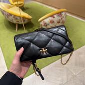 美国代购 TB女包2024新款 KIRA小号钻石菱格链条包单肩斜挎包158624