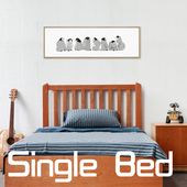 实木床单人儿童房樱桃木日式 床橡木床环保简约纯原木免漆男孩女孩