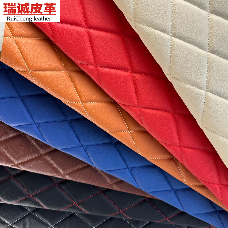 新型花型汽车软包皮革面料大货车驾驶室包车顶翻新汽车改内饰软包