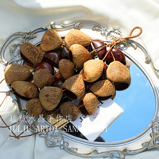 天然果果壳风铃diy材料包手工果壳包包挂材料摇铃挂件果壳配件