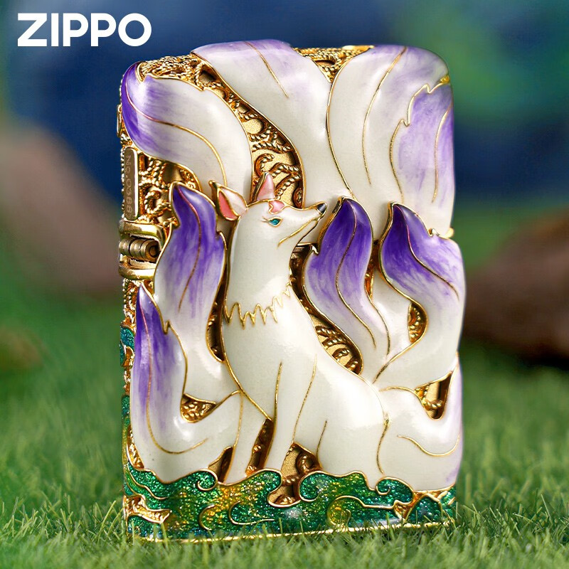zippo正品打火机夜光九尾狐