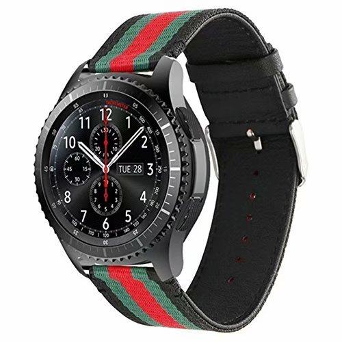 三星galaxy watch46mm尼龙表带 sm-r800腕带s4/s3智能手表带22mm