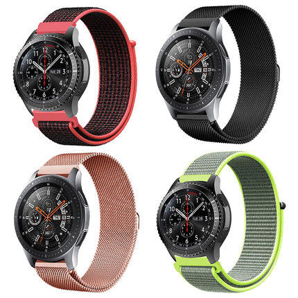 适用华为Watch GT/GT2/2e/Watch3/3pro表带腕带 荣耀Magic/dream尼龙手表带小米华米一加三星Active2/S2/S3潮