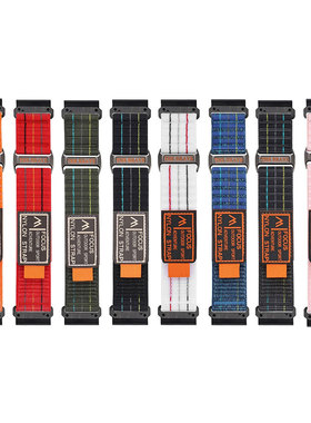 适用 Garmin佳明fenix8/6/5/7X6Xpro/965/935/尼龙双色回环快拆表带手表带Enduro2 /EpixPro易耐时腕表带mk23