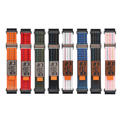 适用 Garmin佳明fenix8/6/5/7X6Xpro/965/935/尼龙双色回环快拆表带手表带Enduro2 /EpixPro易耐时腕表带mk23