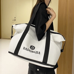 短途出差旅行包女超大容量可扩展手提袋子装衣服收纳袋轻便行李包