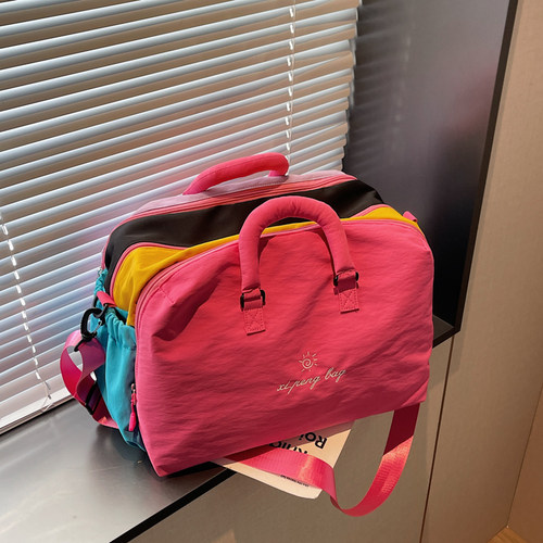 户外轻便手提旅行包大容量休闲运动瑜伽健身包干湿分离收纳行李袋