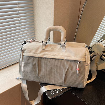 大容量短途旅行包女可折叠出差行李袋轻便收纳袋扩容斜挎手提包男