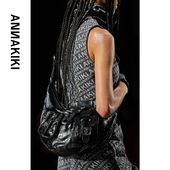 小众设计师款 ANNAKIKI 斜挎包 真皮包复古机能斜跨包