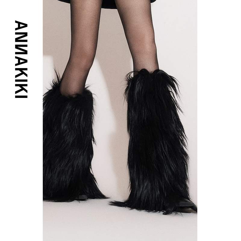 ANNAKIKI靴套【蔡依林同款】25冬装 未来感环保皮草靴套 不含鞋子