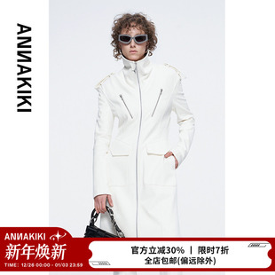 小众四芒星机能立领中长款 fil小白同款 外套女 陈慧琳 ANNAKIKI