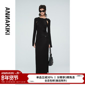 小众设计款 ANNAKIKI连衣裙 夏装 解构四芒星分割连衣裙坎肩外套