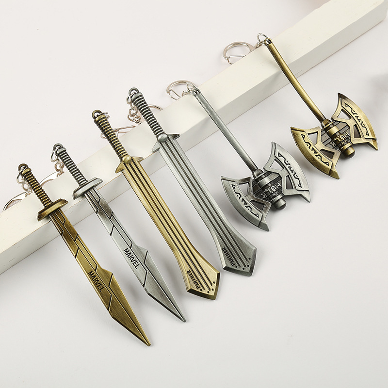 诸神黄昏钥匙扣绿巨人斧头合金