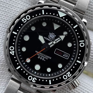 罐头双历STEELDIVE/钢潜潜水机械