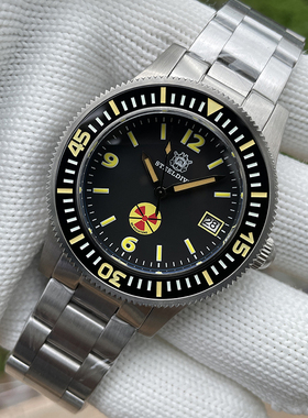 复古《我和我的祖国》香港回归同款无辐射夜光五十噚机械潜水手表