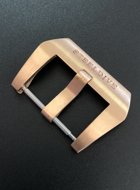 德国进口CuSn8锡青铜实心手表扣复古氧化变色20、22mm通用表带扣