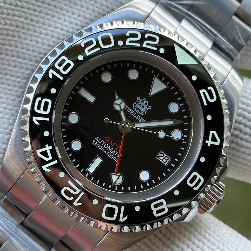 GMT45mm夜光机械深海潜水手表