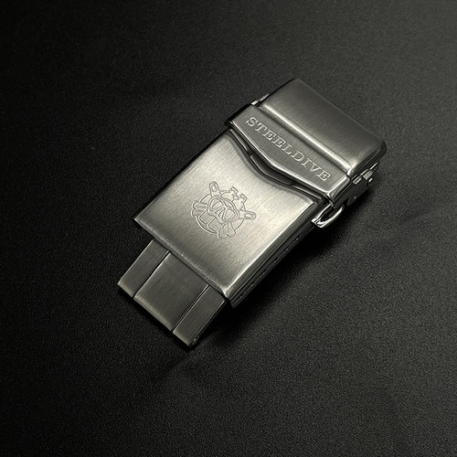 316L精钢高级品质潜水专用双保险折叠扣龟背18/22mm表带通用接口