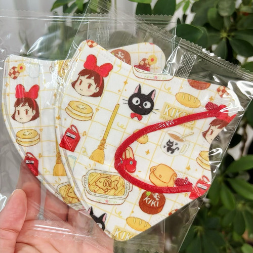 3d立体卡通可爱印花口罩宫崎骏魔女宅急便黑猫儿童大人夏款三d - 封面