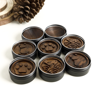 黑胡桃盒装小胖墩精油扩香木卧室扩香器香水香薰摆件扩香石持久