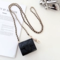 C3 Black-Caviar Pattern + Crossbody Chain