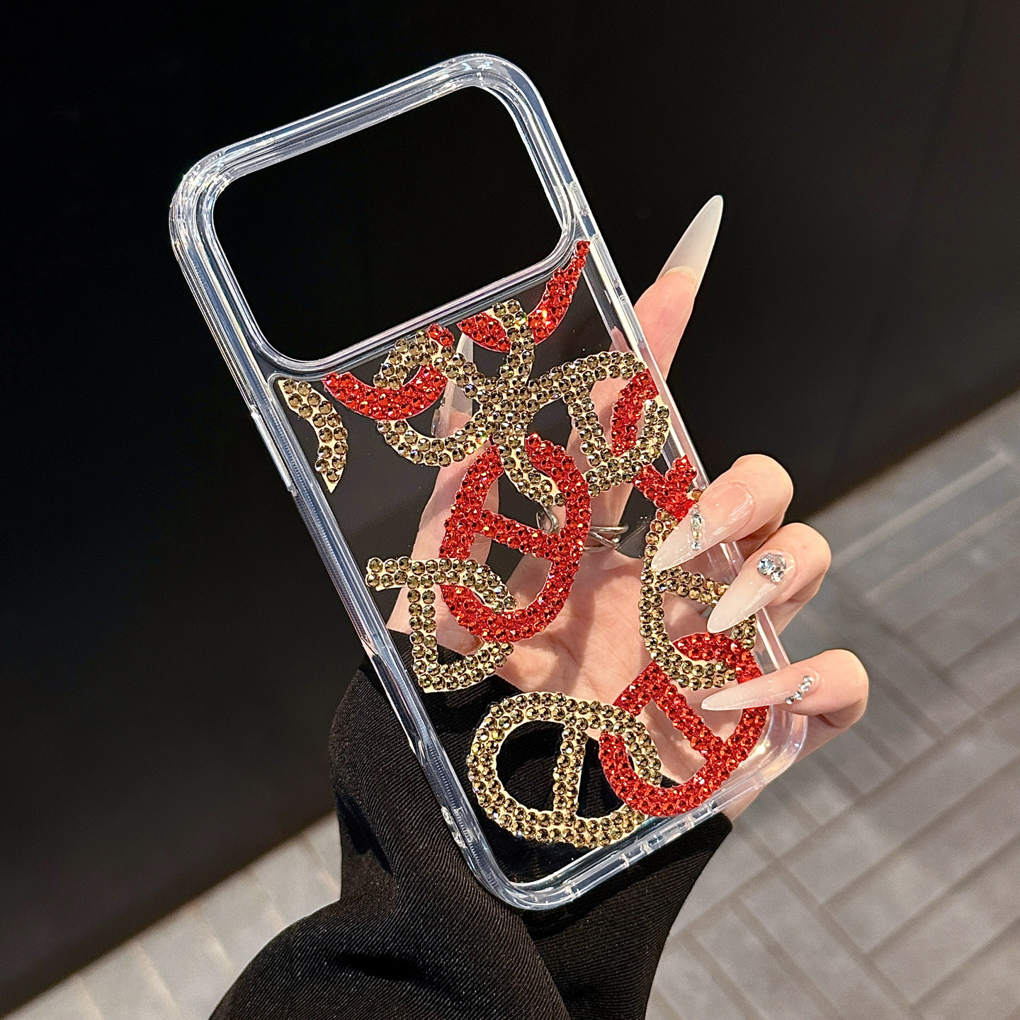 潮牌高级感奢华满钻字母锁扣适用苹果17promax手机壳iPhone16奢华网红女13/14pro透明防摔软壳15promax保护套,3C数码配件,手机保护套/壳,淘宝优惠券,粉丝福利购,淘宝优惠卷