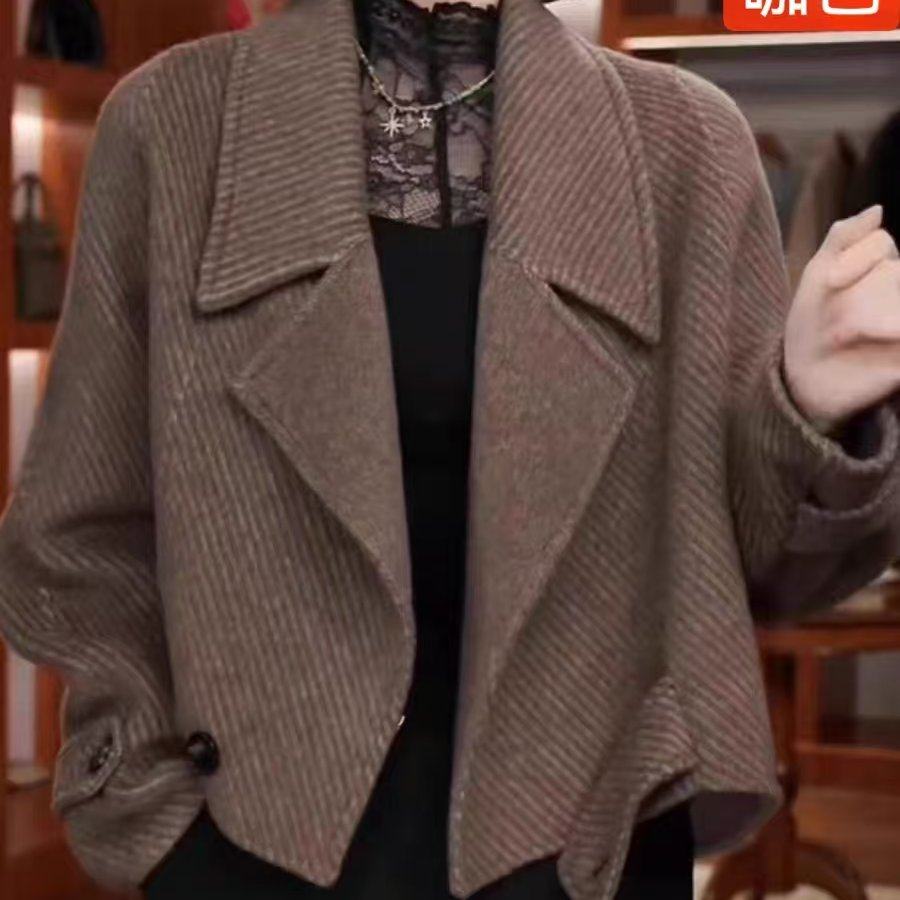 早秋毛呢西装外套女士秋装女款2025新款爆款气质短款呢子大衣上衣,女装/女士精品,毛呢外套,淘宝优惠券,粉丝福利购,淘宝优惠卷