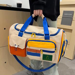 女士外出旅行包时尚大容量斜挎手提行李包轻便短途出差运动健身包