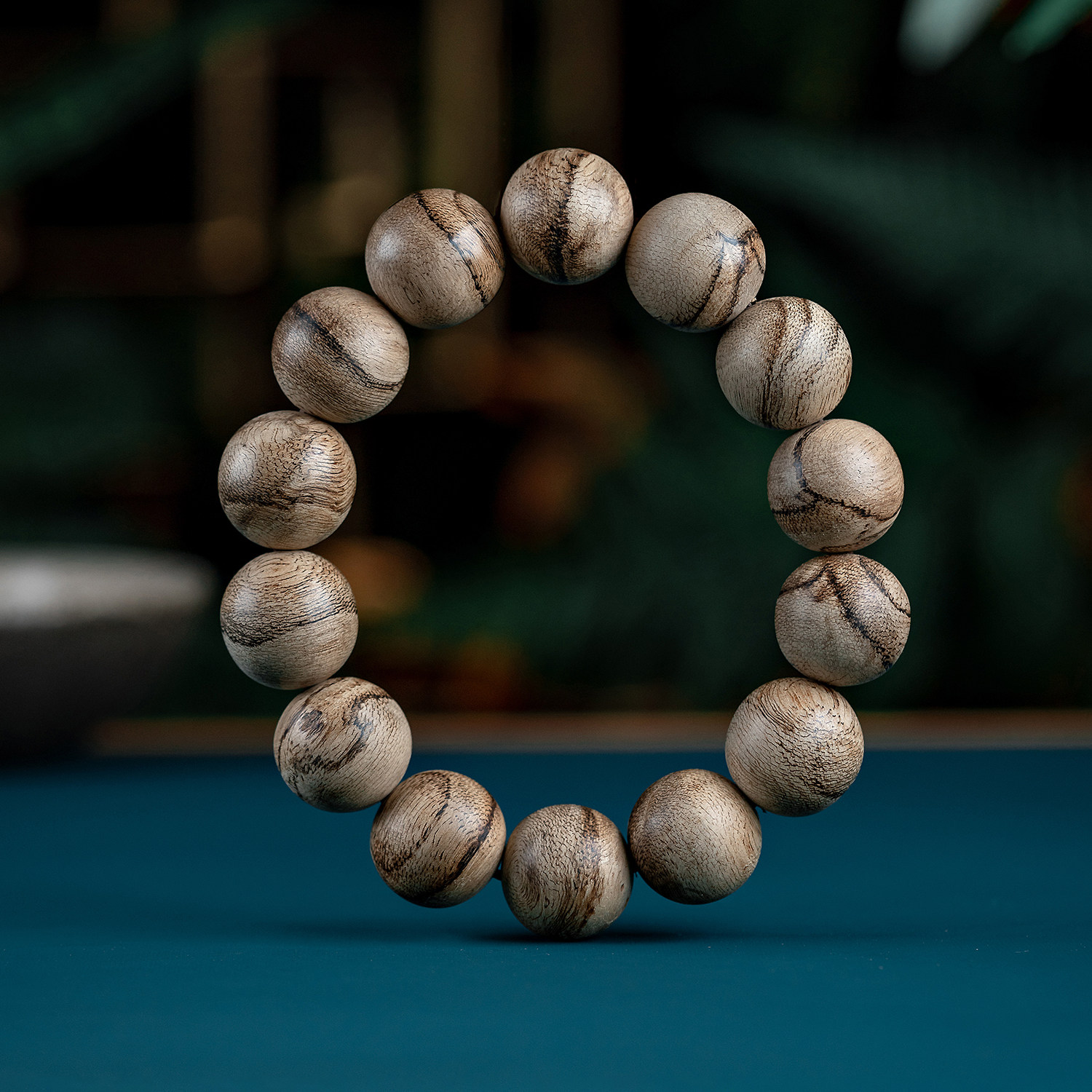 保真文莱沉香手串男礼物沉水级老料文玩木质佛珠手链自然结香助眠