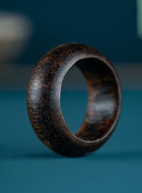 野生沉水老料芽庄黄奇楠沉香扳指