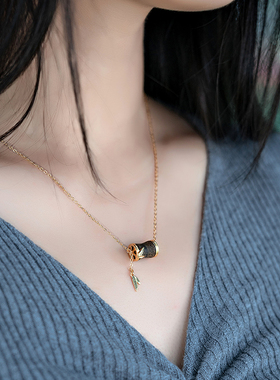 天然越南芽庄白奇楠沉香项链沉水