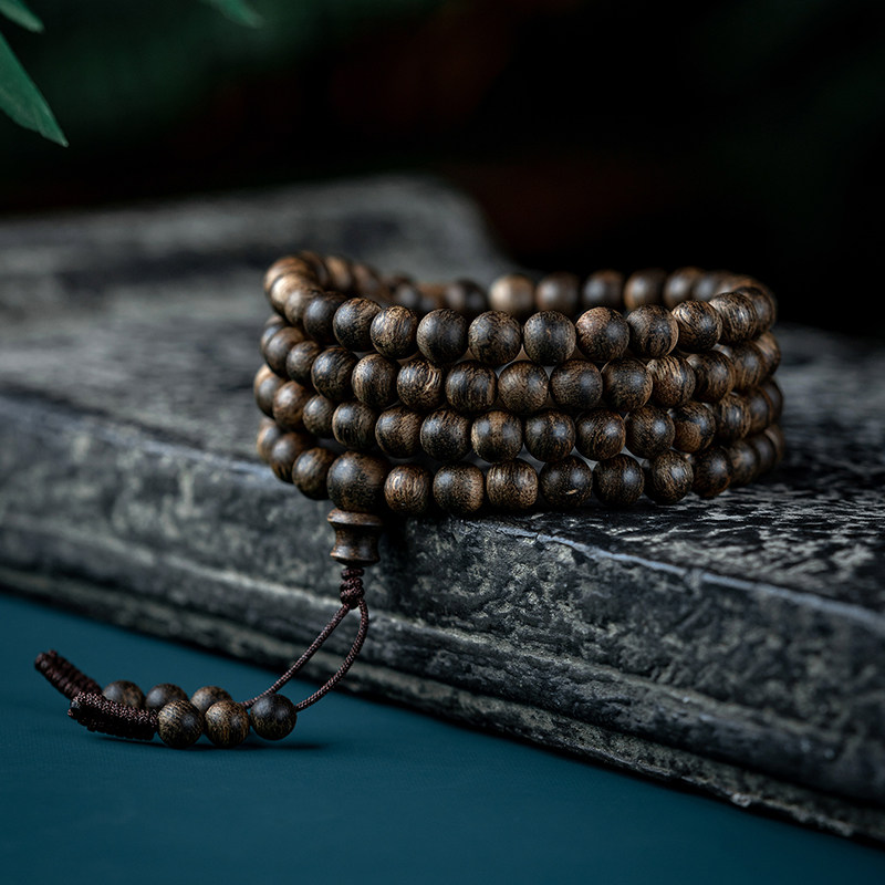天然文莱黑棋楠沉香108颗佛珠沉水奇楠手串女男士多圈木文玩手链,饰品/流行首饰/时尚饰品新,沉香,淘宝优惠券,粉丝福利购,淘宝优惠卷