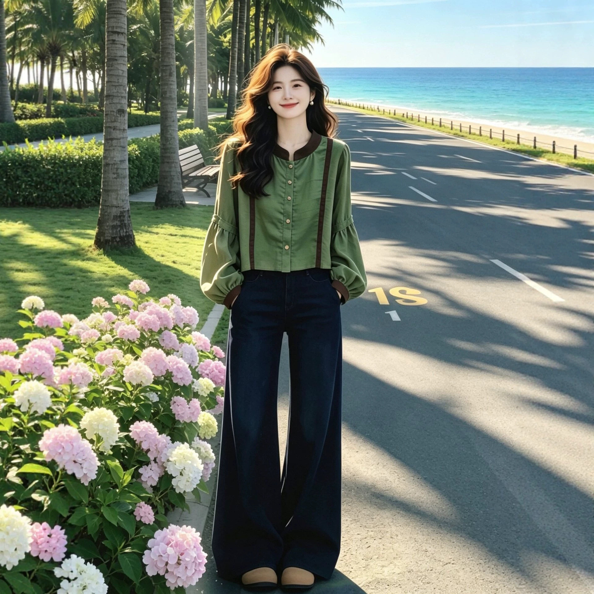 复古撞色衬衫长袖秋季新款女装宽松法式灯笼袖上衣气质显瘦小衫女