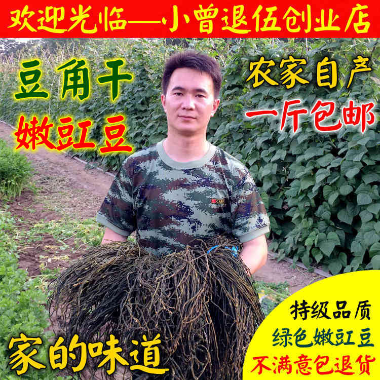 包邮 干豆角500g 农家自制 干长豆角干 豇豆干菜干货 安徽土特产