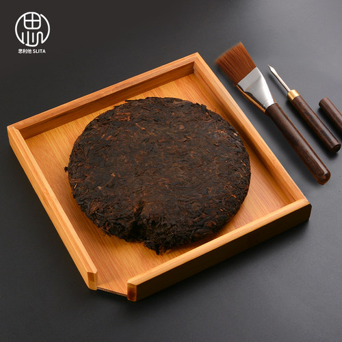普洱茶饼收纳盒实木分茶盘
