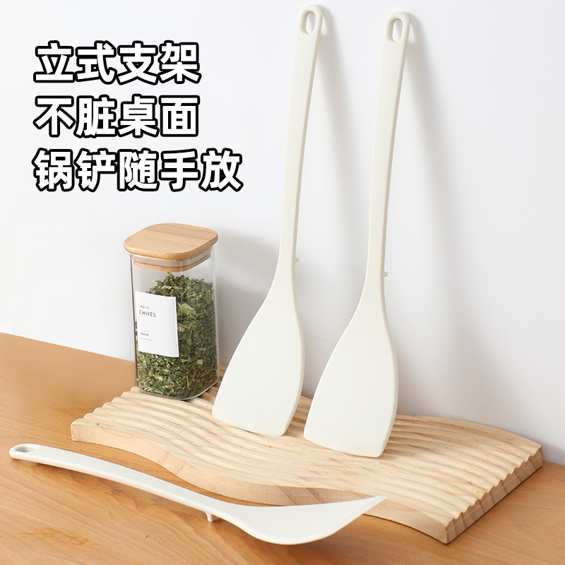 站立式硅胶锅铲耐高温专用一体成型炒菜铲不粘锅煎铲蛋做饭厨具铲