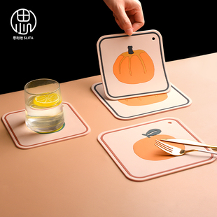 可爱隔热垫餐桌垫防烫碗垫餐垫高级感盘子垫餐盘垫轻奢风高颜值