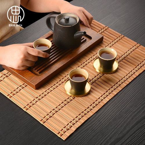 竹编小茶席茶盘垫壶承