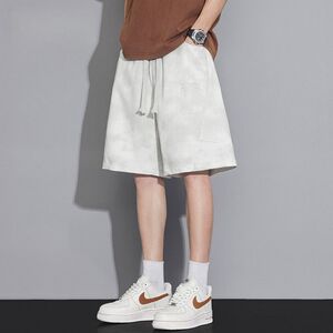潮流速干短裤男夏季新款宽松大码五分裤ins时尚透气跑步外穿裤子