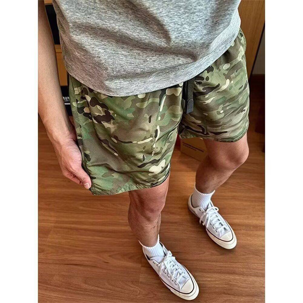 夏季薄款迷彩裤男防泼水速干耐磨劳保裤子户外运动休闲工装裤