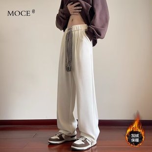 裤子男款春秋2025新款潮流美式运动卫裤宽松bf慵懒风直筒休闲长裤