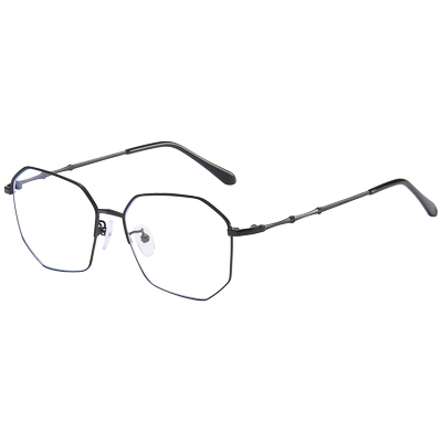 防辐射男女款多边形电脑近视眼镜