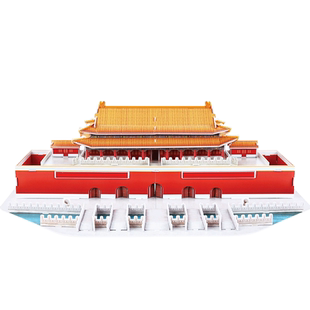 乐立方故宫太和殿天坛角楼拼装建筑模型中国风3D立体拼图天安门