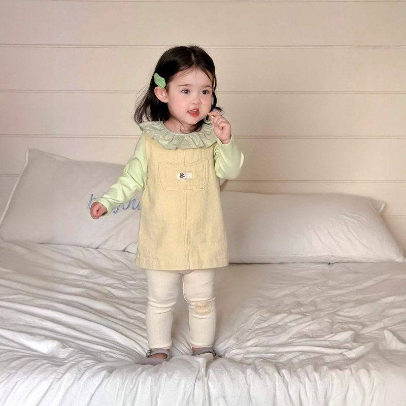 韩版女宝春装2026新款童装儿童春季衣服女童娃娃衫连体背带裙套装,童装/婴儿装/亲子装,套装,淘宝优惠券,粉丝福利购,淘宝优惠卷