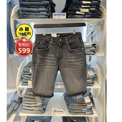 Lee短裤夏季刺绣商场款