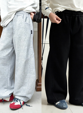 牛哆哆童装儿童运动裤2026春装中大童韩版直筒裤男女童长裤39570