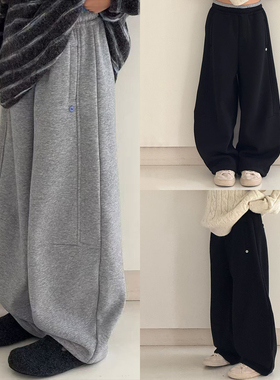 大E小e儿童加绒运动裤2025冬装中大童加厚弯刀裤男女童裤子8927