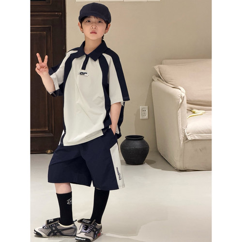 牛哆哆男童运动套装2026夏季中大童速干薄款短袖短裤两件套29110
